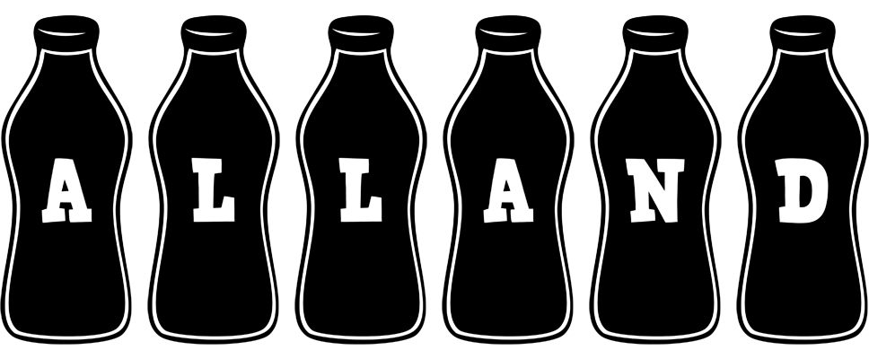 Alland bottle logo