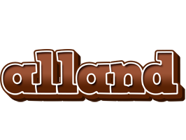 Alland brownie logo