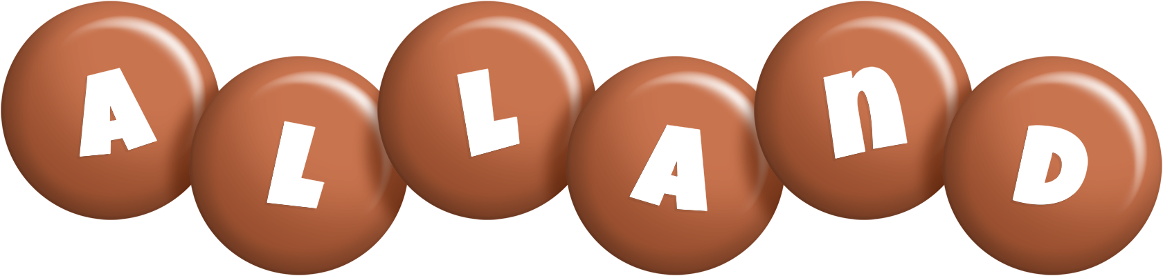 Alland candy-brown logo