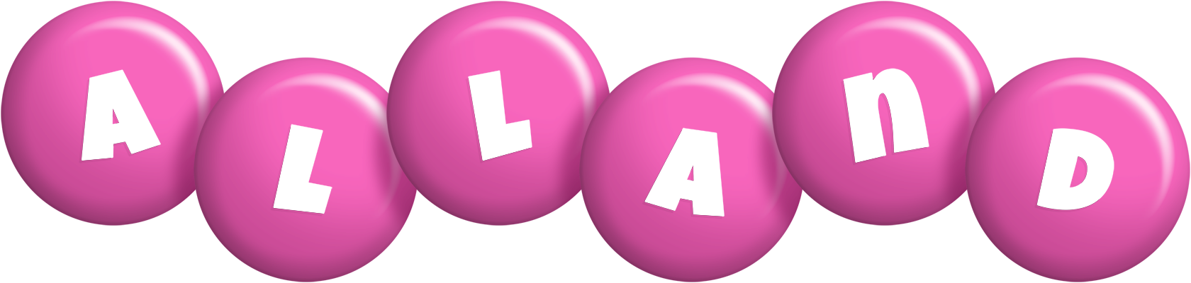Alland candy-pink logo