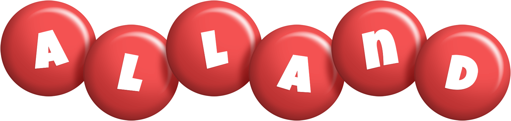 Alland candy-red logo