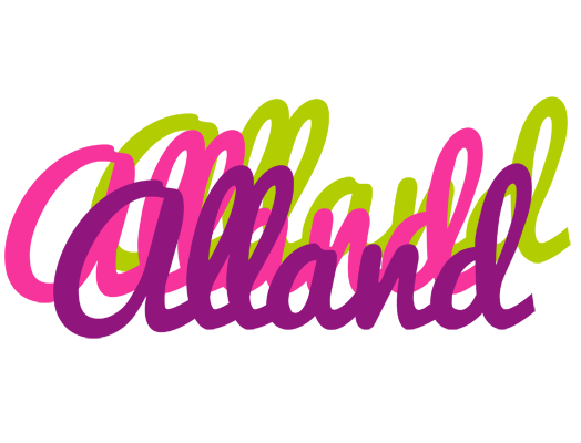 Alland flowers logo