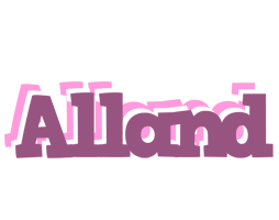 Alland relaxing logo