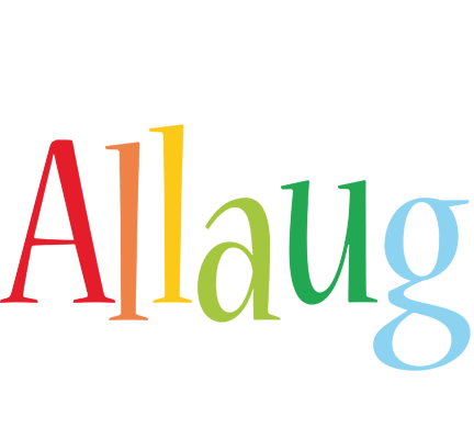Allaug birthday logo