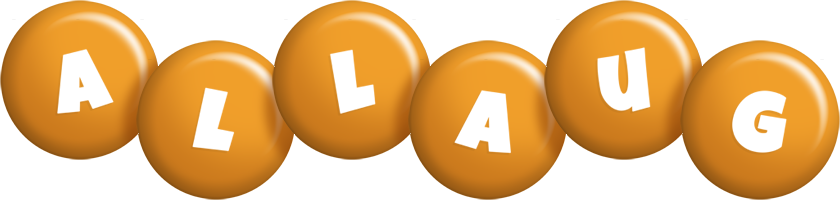 Allaug candy-orange logo