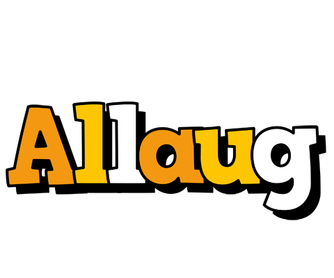 Allaug cartoon logo