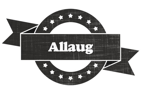 Allaug grunge logo