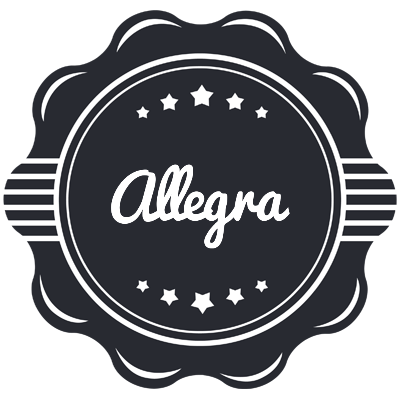 Allegra badge logo