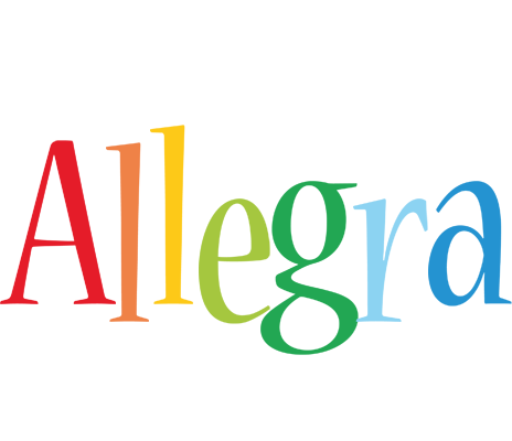 Allegra birthday logo