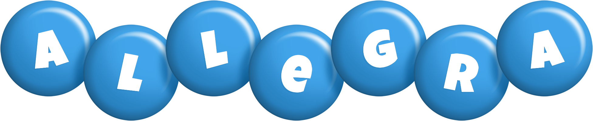 Allegra candy-blue logo
