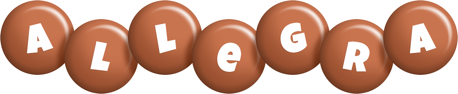 Allegra candy-brown logo