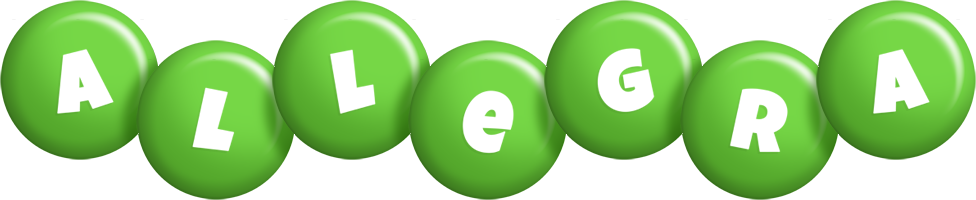 Allegra candy-green logo