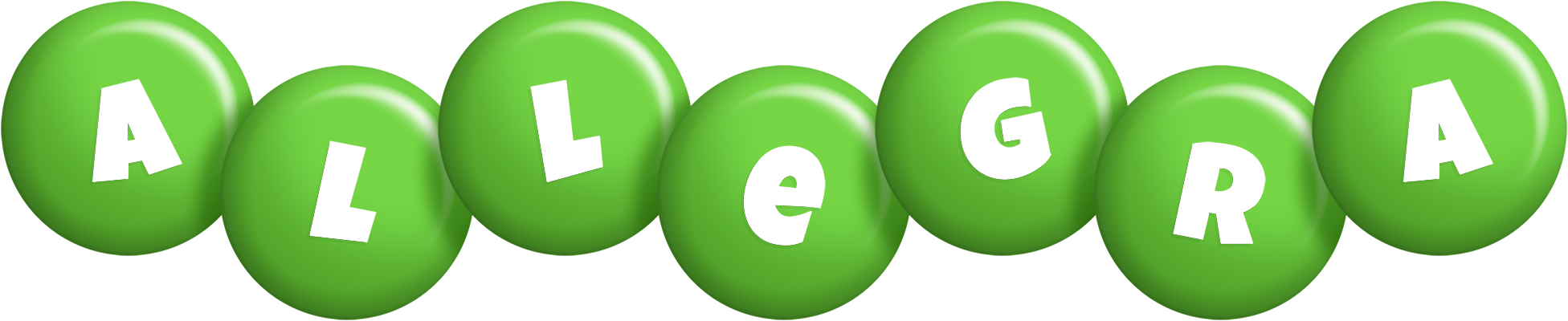 Allegra candy-green logo