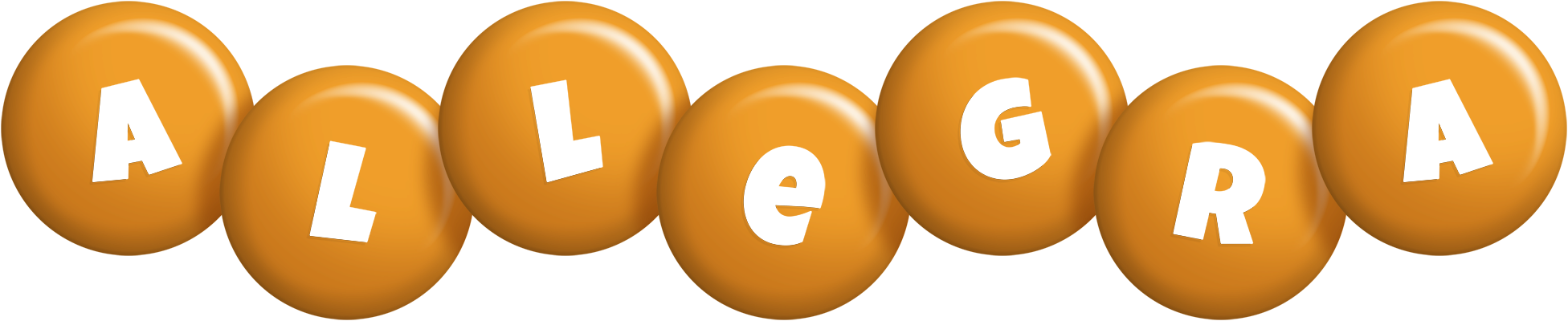 Allegra candy-orange logo