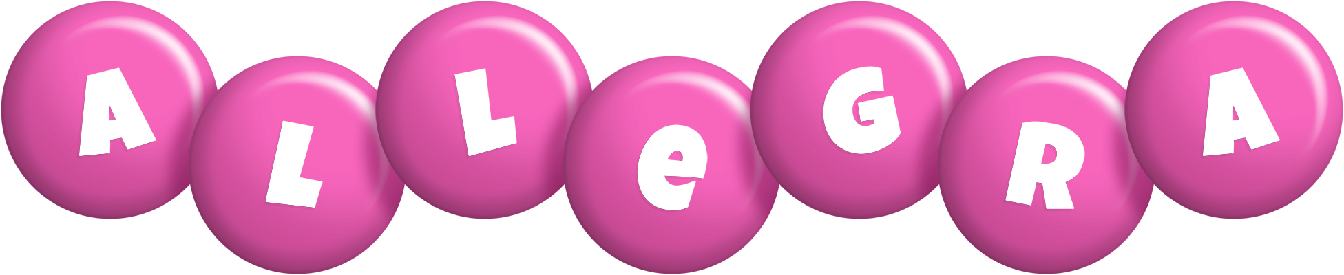 Allegra candy-pink logo