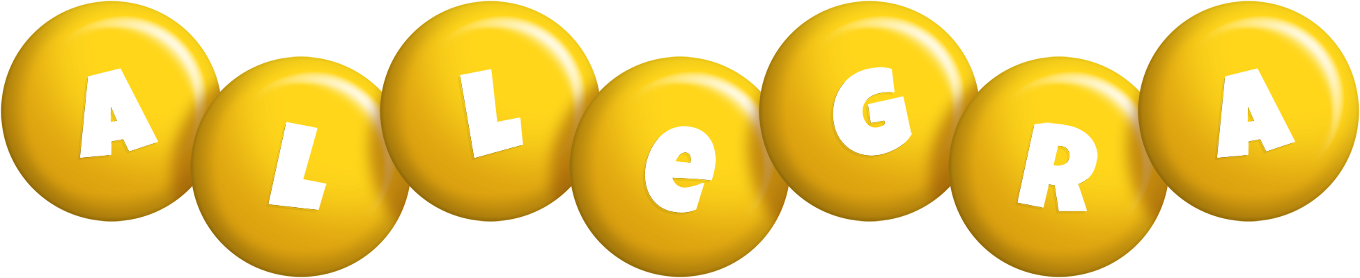 Allegra candy-yellow logo