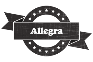 Allegra grunge logo