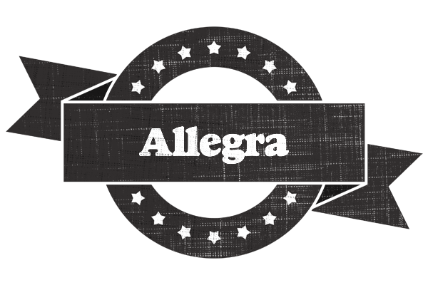 Allegra grunge logo