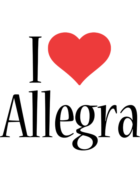 Allegra i-love logo