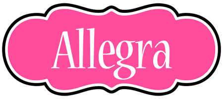 Allegra invitation logo
