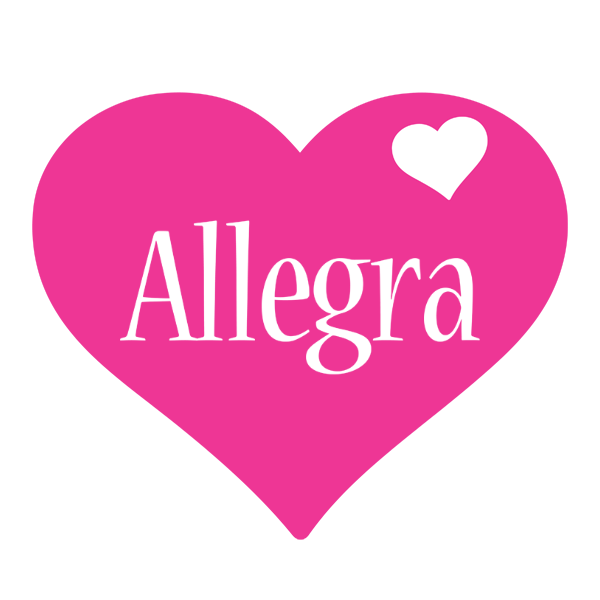 Allegra love-heart logo