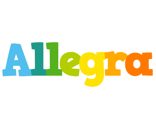 Allegra rainbows logo