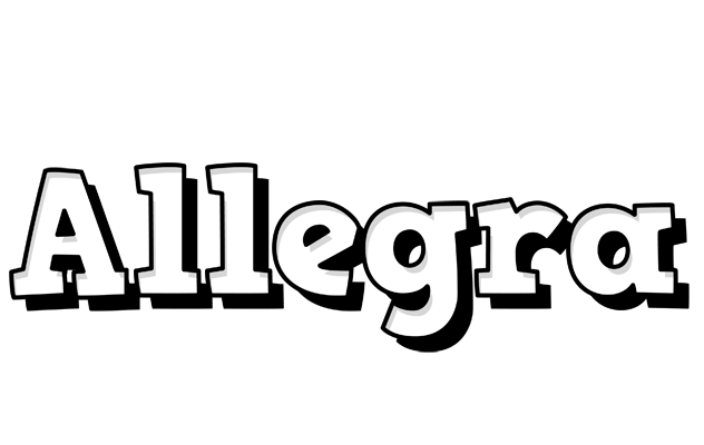 Allegra snowing logo