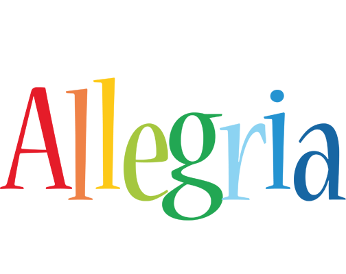 Allegria birthday logo