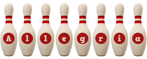 Allegria bowling-pin logo