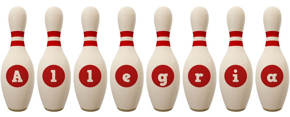 Allegria bowling-pin logo