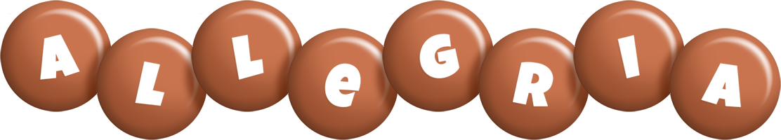 Allegria candy-brown logo