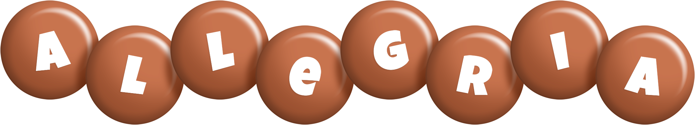 Allegria candy-brown logo