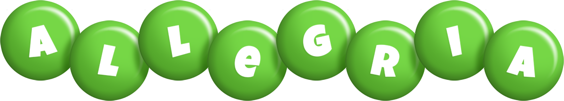 Allegria candy-green logo