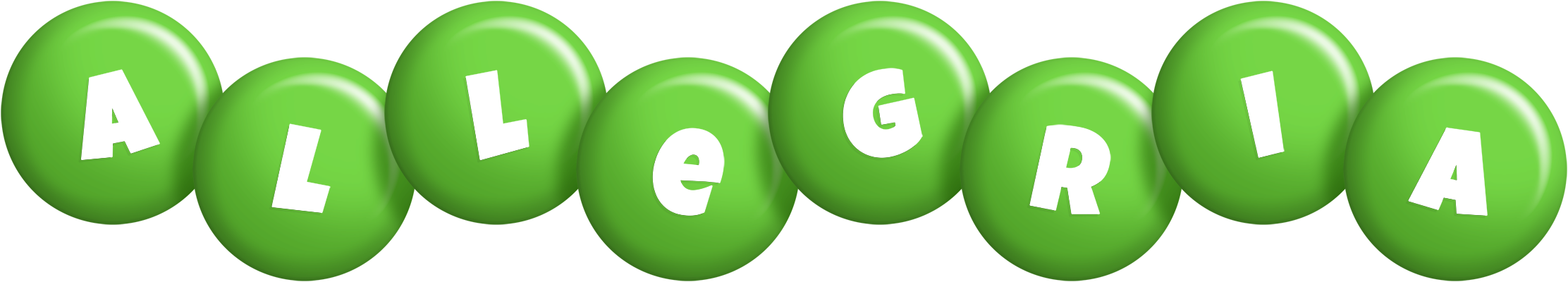 Allegria candy-green logo