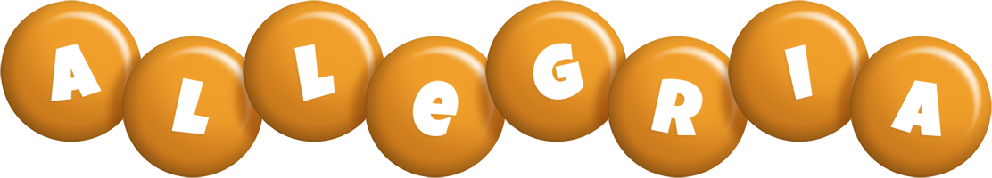 Allegria candy-orange logo