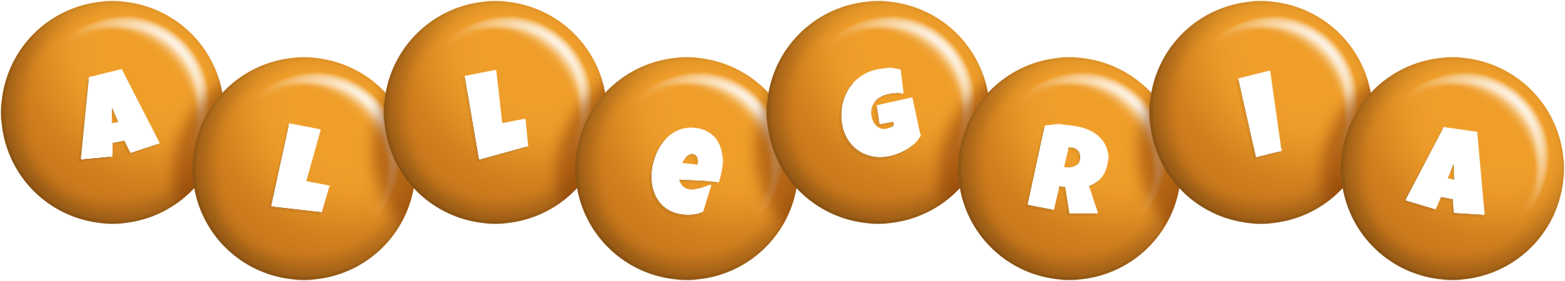 Allegria candy-orange logo