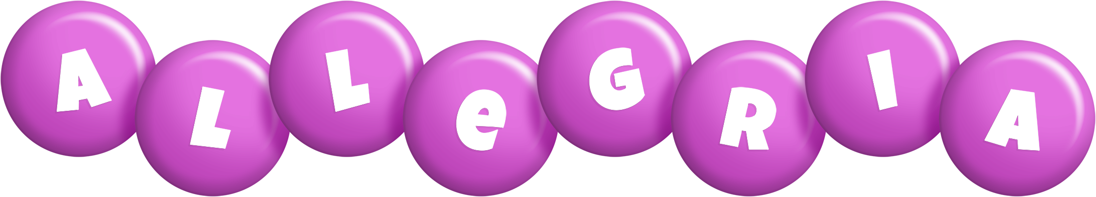 Allegria candy-purple logo