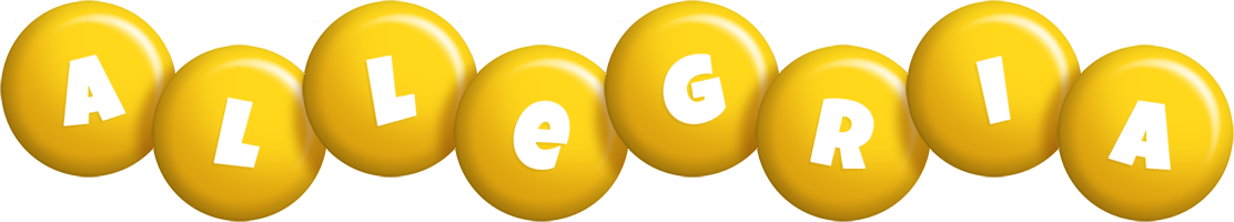 Allegria candy-yellow logo