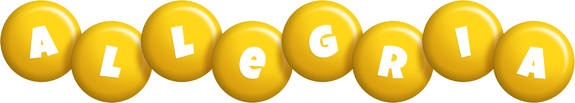 Allegria candy-yellow logo