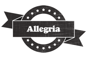 Allegria grunge logo