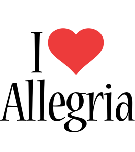 Allegria i-love logo