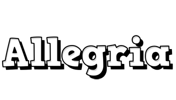 Allegria snowing logo