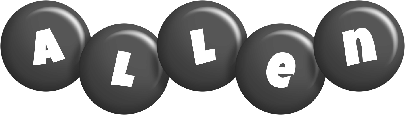 Allen candy-black logo
