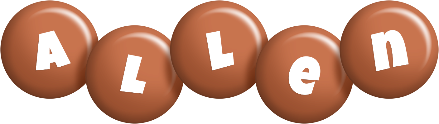 Allen candy-brown logo