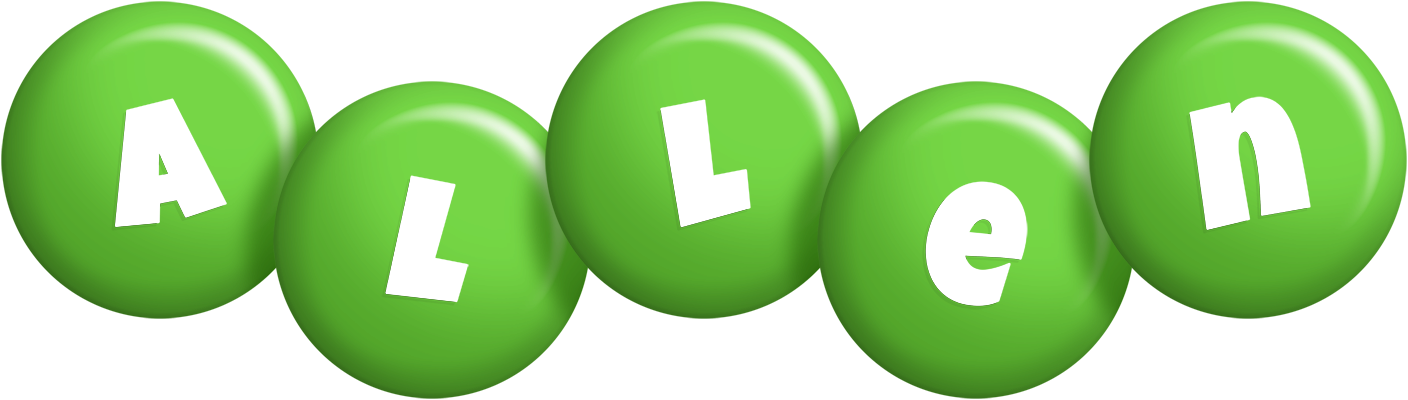Allen candy-green logo