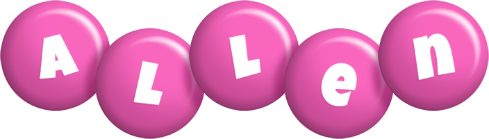 Allen candy-pink logo