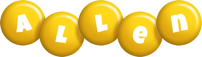 Allen candy-yellow logo
