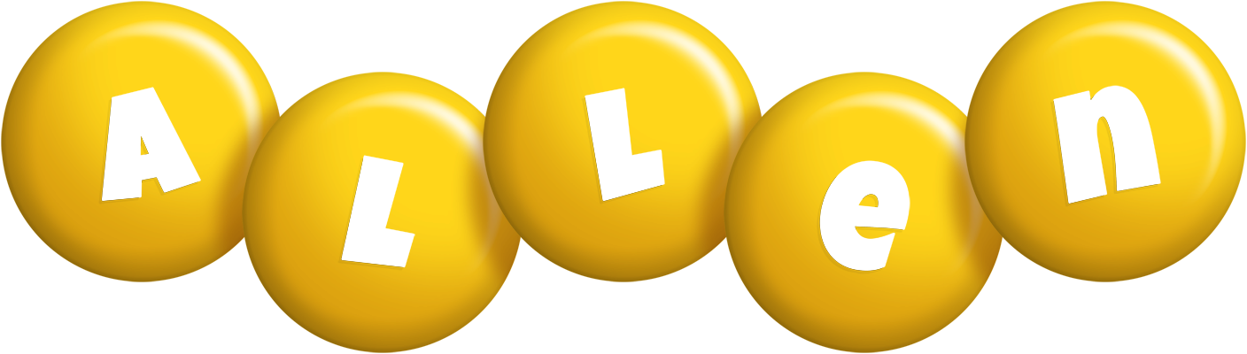 Allen candy-yellow logo