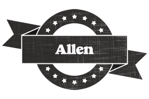 Allen grunge logo