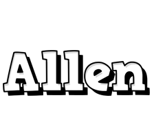 Allen snowing logo